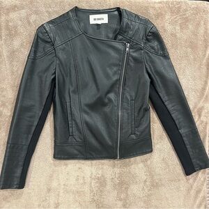 BB Dakota Black Leather Look Jacket